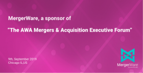 MergerWare is Proud Sponsors of The AWA Packaging Mergers & Acquisitions Executive Forum 2019, 9 th September 2019